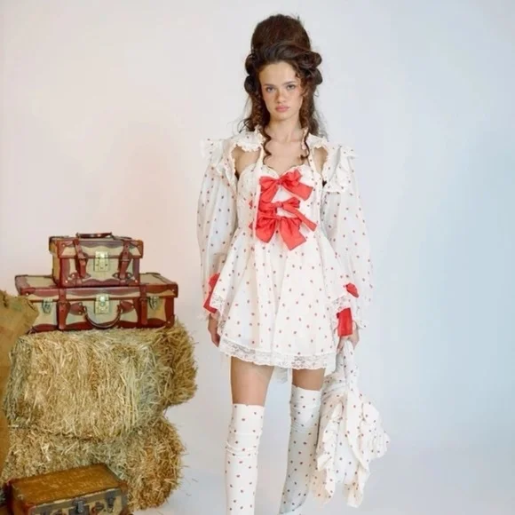 Selkie La Fraise Strawberry Shortcake Cake Shop Mini Dress - 1X - NWT - Picture 1 of 12